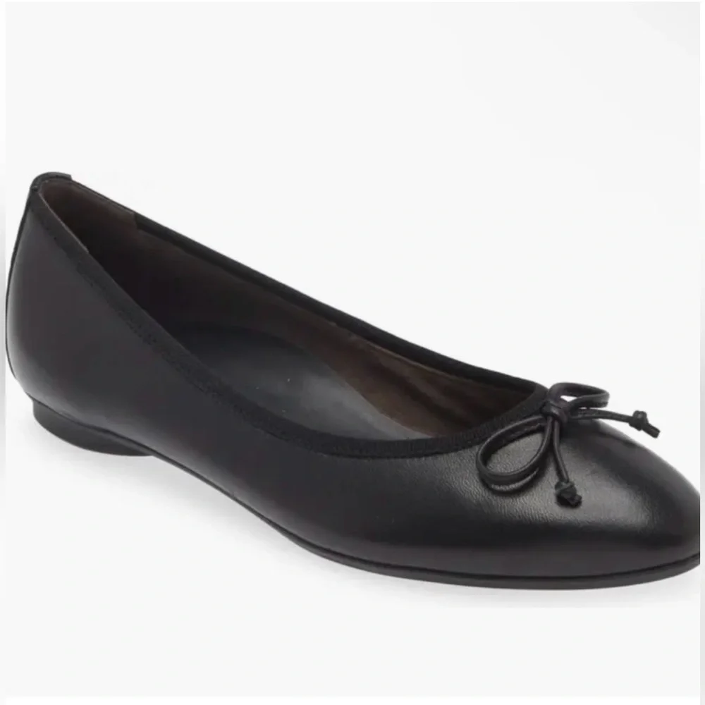 Paul Green Ursula Ballet Black Leather Flat - Picture 3 of 7